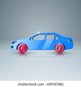 3d car icon.