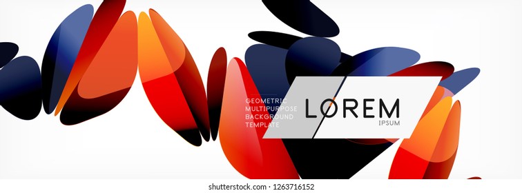 3d card on light backdrop. Abstract triangle pattern. Futuristic vector geometric background.