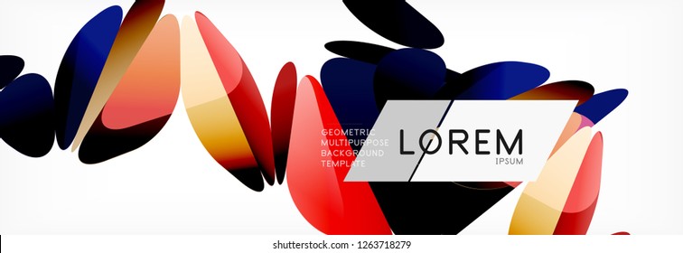 3d card on light backdrop. Abstract triangle pattern. Futuristic vector geometric background.