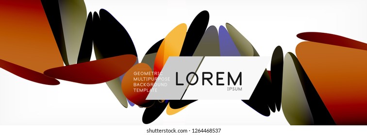3d card on light backdrop. Abstract triangle pattern. Futuristic vector geometric background.