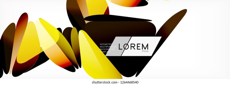 3d card on light backdrop. Abstract triangle pattern. Futuristic vector geometric background.