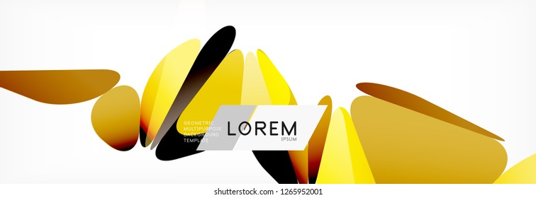 3d card on light backdrop. Abstract triangle pattern. Futuristic vector geometric background.