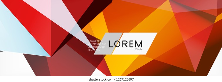 Tarjeta 3d sobre fondo de luz. Patrón triangular abstracto. Fondo geométrico vectorial futurista.