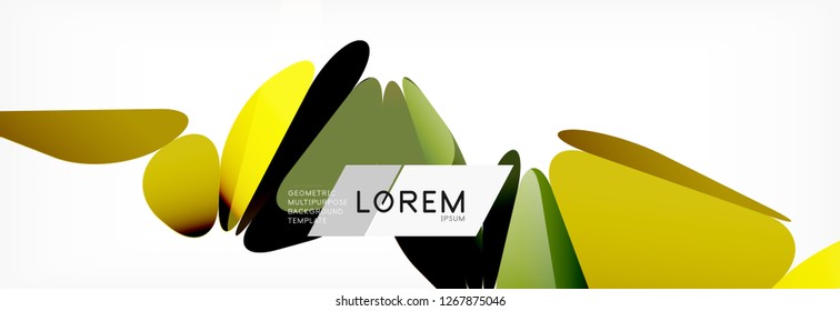 3d card on light backdrop. Abstract triangle pattern. Futuristic vector geometric background.