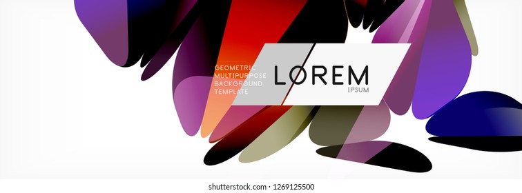 3d card on light backdrop. Abstract triangle pattern. Futuristic vector geometric background.