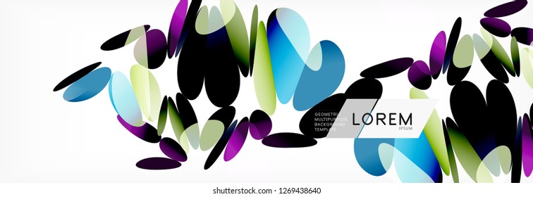 3d card on light backdrop. Abstract triangle pattern. Futuristic vector geometric background.
