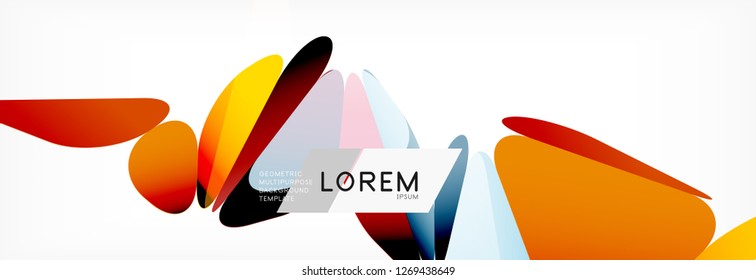 3d card on light backdrop. Abstract triangle pattern. Futuristic vector geometric background.
