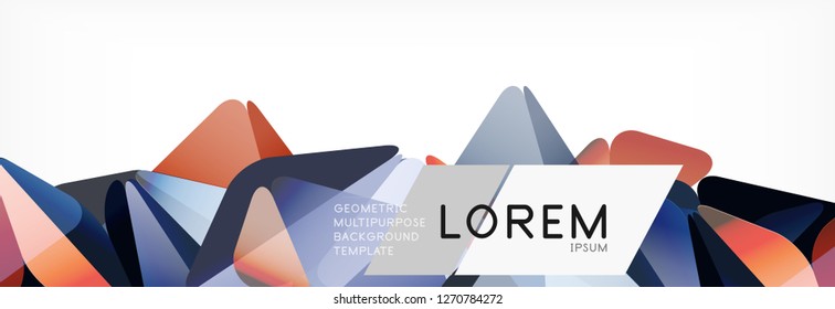 3d card on light backdrop. Abstract triangle pattern. Futuristic vector geometric background.