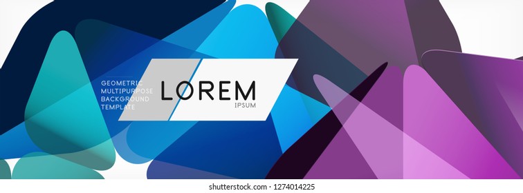 3d card on light backdrop. Abstract triangle pattern. Futuristic vector geometric background.