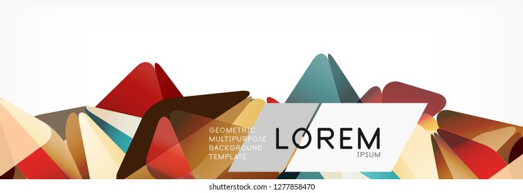 3D-Karte auf hellem Hintergrund. Abstraktes Dreiecksmuster. Futuristische, geometrische Vektorhintergründe.