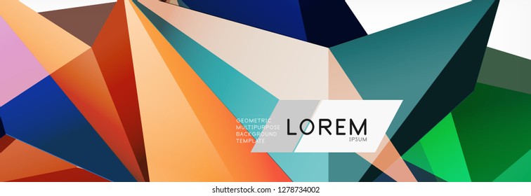 Tarjeta 3d sobre fondo de luz. Patrón triangular abstracto. Fondo geométrico vectorial futurista.