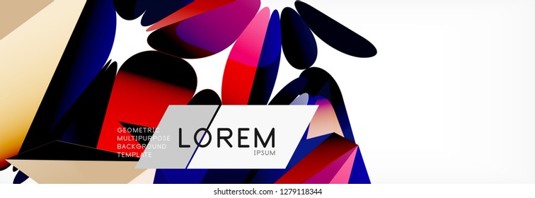 Tarjeta 3d sobre fondo de luz. Patrón triangular abstracto. Fondo geométrico vectorial futurista.