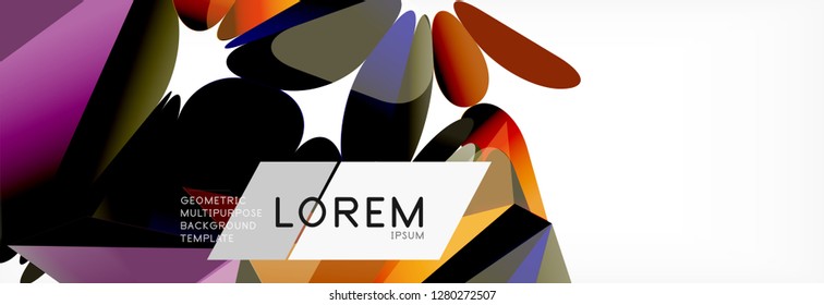 Tarjeta 3d sobre fondo de luz. Patrón triangular abstracto. Fondo geométrico vectorial futurista.