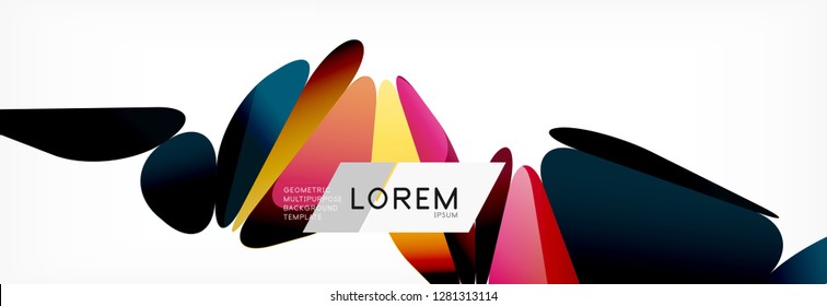 3d card on light backdrop. Abstract triangle pattern. Futuristic vector geometric background.