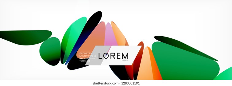 3d card on light backdrop. Abstract triangle pattern. Futuristic vector geometric background.