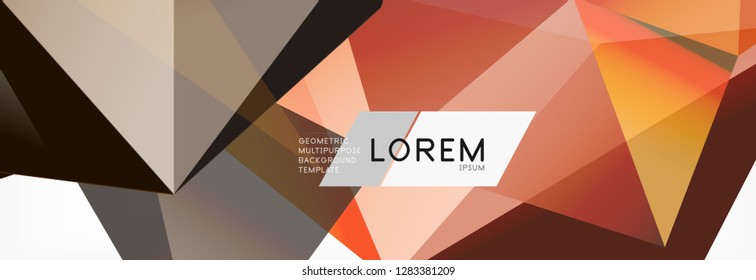 Tarjeta 3d sobre fondo de luz. Patrón triangular abstracto. Fondo geométrico vectorial futurista.