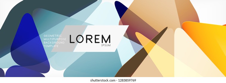 3d card on light backdrop. Abstract triangle pattern. Futuristic vector geometric background.
