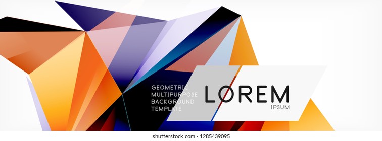Tarjeta 3d sobre fondo de luz. Patrón triangular abstracto. Fondo geométrico vectorial futurista.