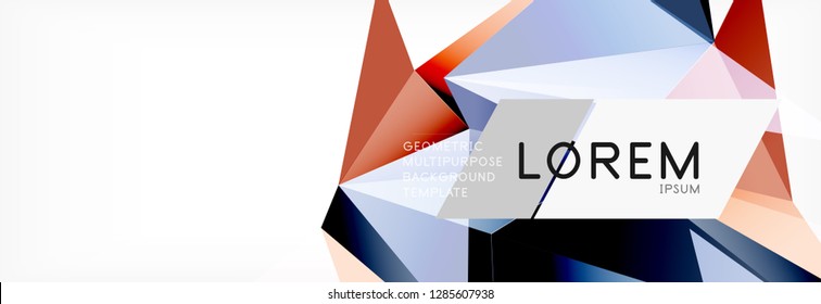 Tarjeta 3d sobre fondo de luz. Patrón triangular abstracto. Fondo geométrico vectorial futurista.