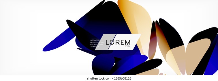 3d card on light backdrop. Abstract triangle pattern. Futuristic vector geometric background.
