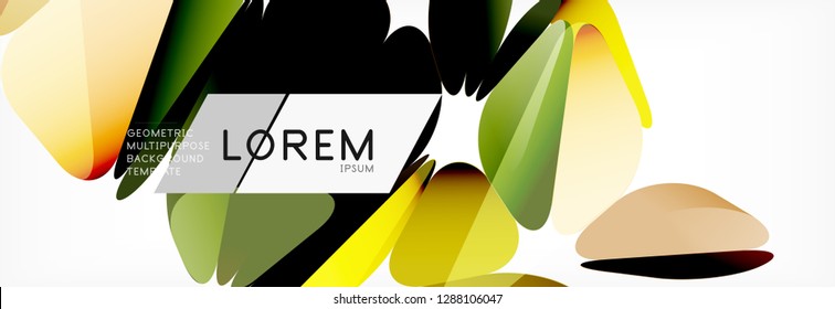 3d card on light backdrop. Abstract triangle pattern. Futuristic vector geometric background.