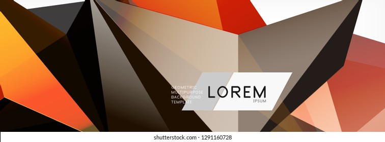 Tarjeta 3d sobre fondo de luz. Patrón triangular abstracto. Fondo geométrico vectorial futurista.