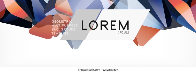 3d card on light backdrop. Abstract triangle pattern. Futuristic vector geometric background.