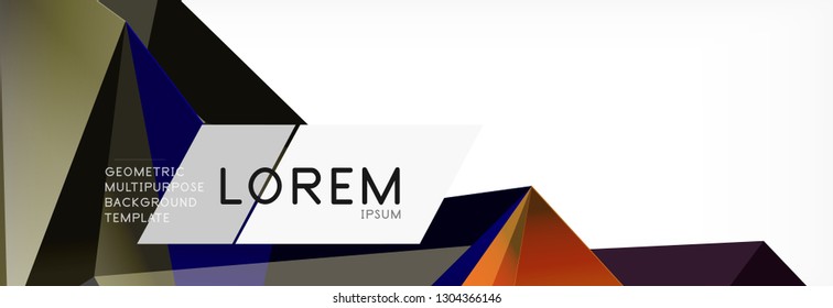 Tarjeta 3d sobre fondo de luz. Patrón triangular abstracto. Fondo geométrico vectorial futurista.