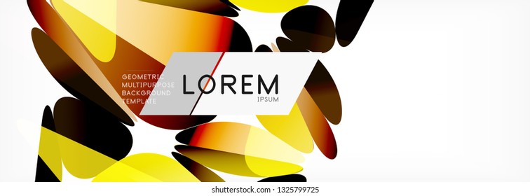 3d card on light backdrop. Abstract triangle pattern. Futuristic vector geometric background.