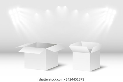 3D-Kartonboxen für die Lieferung isometrischer Papierbehälter	