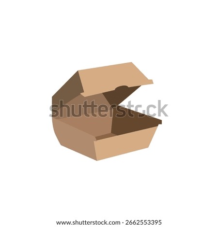 3D Cardboard Sandwich Delivery Container