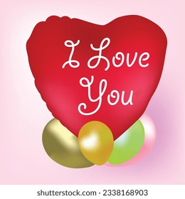 3d cartoon colorful heart shape toy collection, isolated on light pink background. Suitable for Valentine's Day and Mother's Day decoration.
