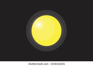 3d cartoon full moon and moonlight luna elements isolated on black background .The night festival concept