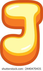 3D Cartoon Letter Alphabet Vector Element