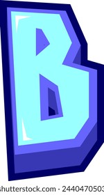 3D Cartoon Buchstabe Alphabet Vektor Element