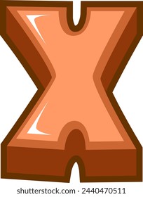 3D Cartoon Letter Alphabet Vector Element