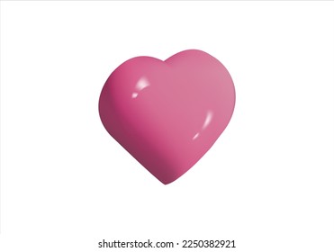 3d cartoon red heart shape toy. Suitable for Valentine's Day and Mother's Day decoration.