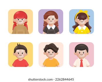 3d cartoon teamwork business people group. 3d vector cartoon people design. Business character teamwork.