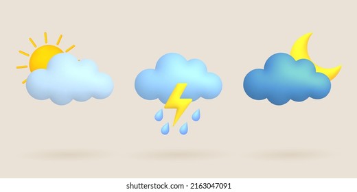Thunderstorm cloud drawing sign cartoon Royalty Free Vector
