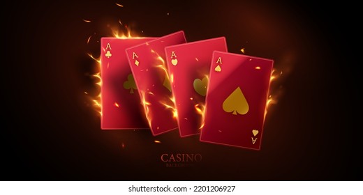 Diseño de tarjeta de casino 3D Fondo Ilustración de vectores de fondo de lujo