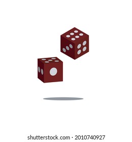 3d casino dice, casino dice game, white background