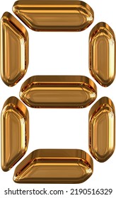 3d characters as a digital font. letter b