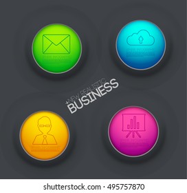 3d chart diagram business presentation. Realistic vector illustration design concept. Set of Infographic symbols elements graph bar