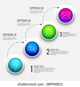 3d chart diagram business presentation. Realistic vector illustration design concept. Set of Infographic symbols elements graph bar