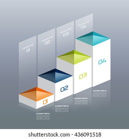 Gráfico 3D, gráfico, gráfico info. 