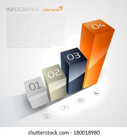 3D chart on a white background.