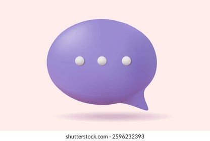 3d Chat bubble on pink background. concept of social media messages. speech bubbles, messenger shapes, Talk, dialogue, messenger, Chatting. Social network communication. 3d vector illustration
