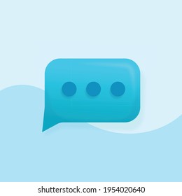 3d Chat bubble, Talk, dialogue, messenger