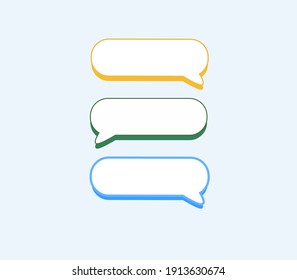 3d chat icon for internet and social media template.vector illustration design