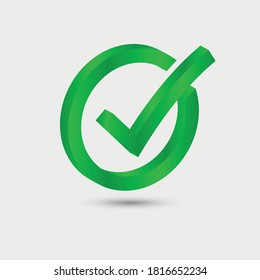 ICONO DE MARCA DE VERIFICACIÓN 3D, SÍ SIGNO